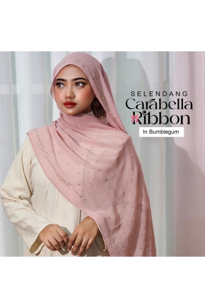 SELENDANG CARABELLA RIBBON 3.0  - BUMBLEGUM